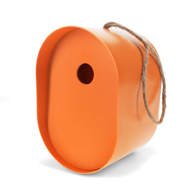 Oval Birdhouse - Orange