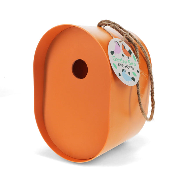 Oval Birdhouse - Orange