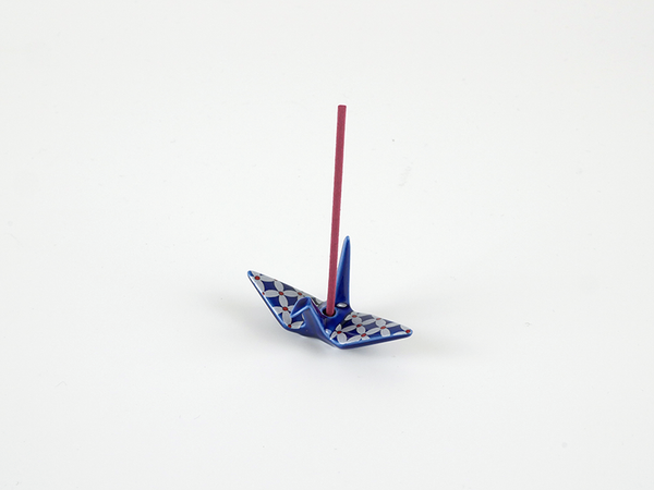 Incense Holder Kosaido: Orizuru (Crane): Navy